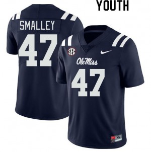 Youth Wyatt Smalley Navy Rebels College Football #47 Jersey 842968-986